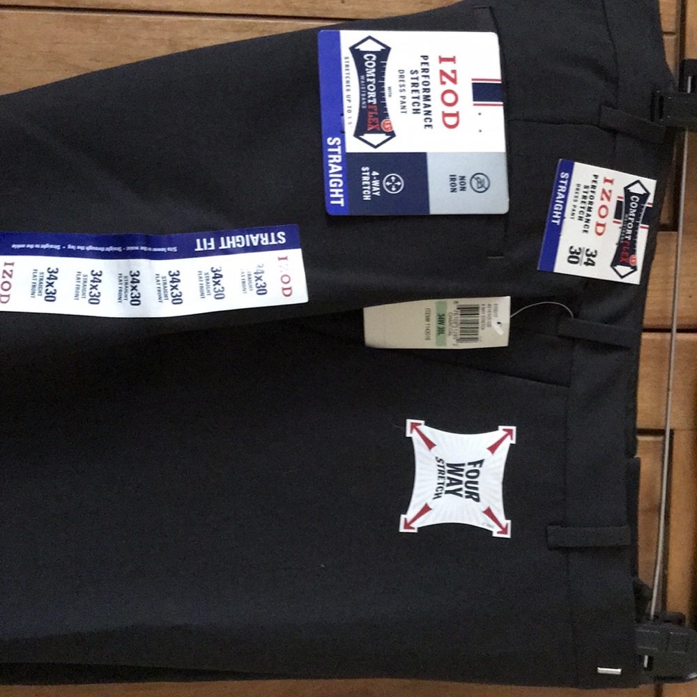 Men’s Izod performance stretch straight dress pant